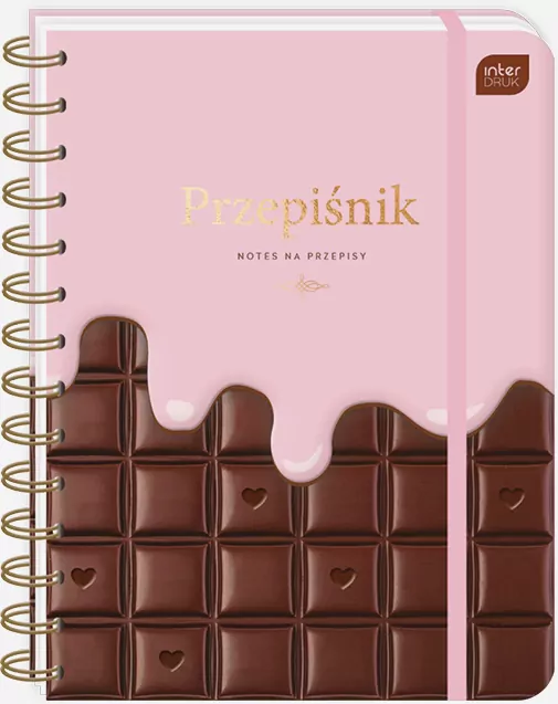 Przepiśnik z gumką A5/240K 90g Chocolate - tantis.pl