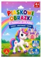 Piaskowe malowanki z naklejkami - Jednorożec ALEX - tantis.pl