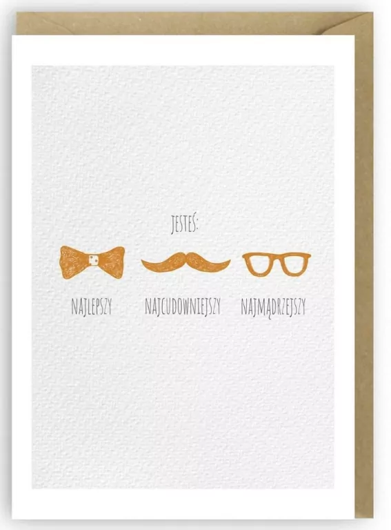 Kartka Jesteś najlepszy, najmądrzejszy K057 - tantis.pl