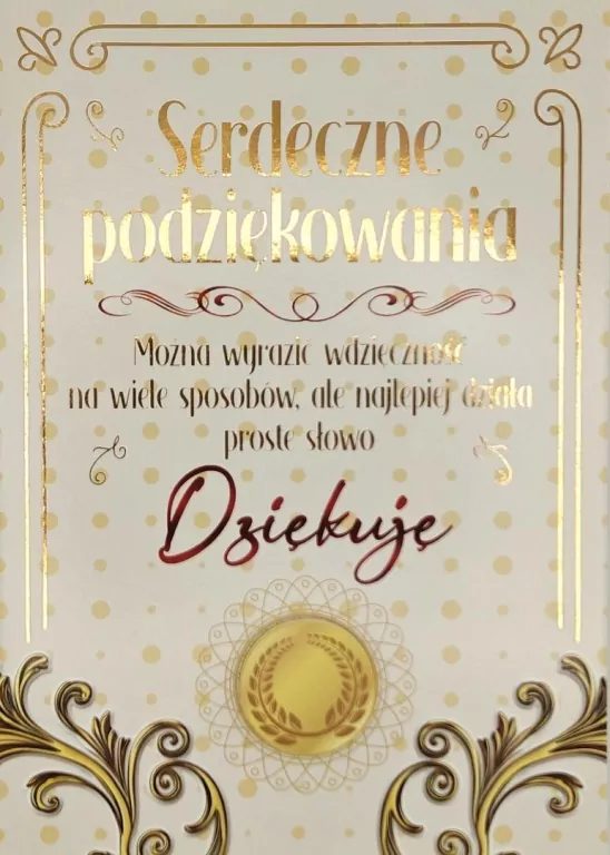 Karnet 3K Podziękowania - tantis.pl