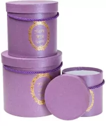 Pudełko Flower Box purpurowy ROZETTE