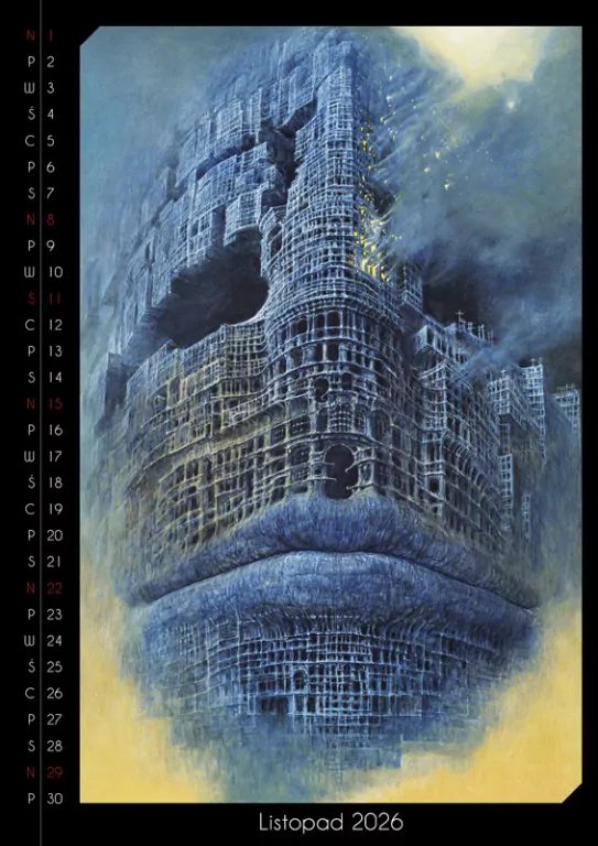 Kalendarz 2026 - Beksiński wzór 4 A3 - tantis.pl