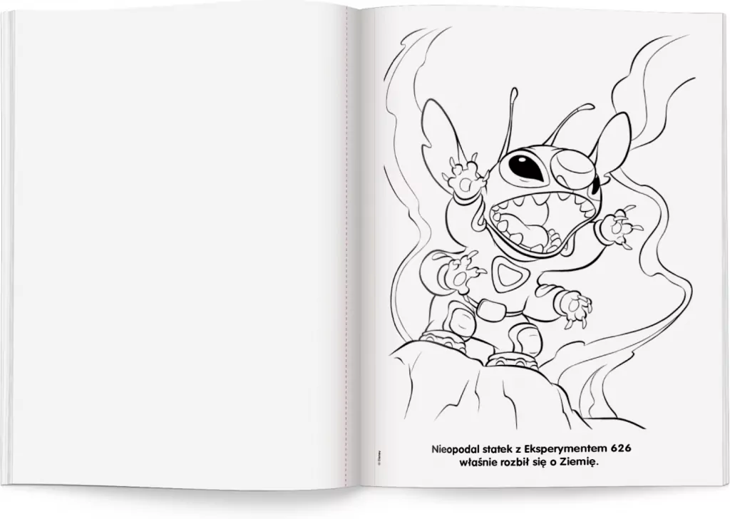 Disney Stitch. Malowanka z farbami - tantis.pl