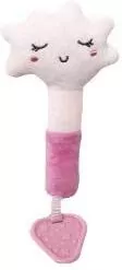 Zabawka z dźwiękiem - Chmurka różowa 17 cm - tantis.pl