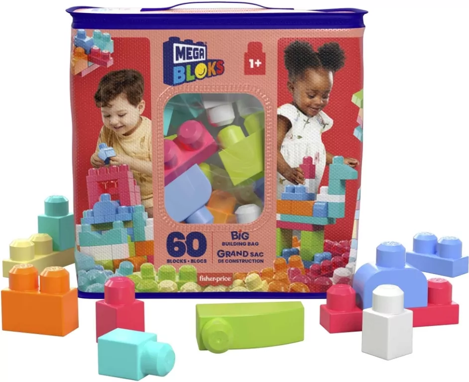 Mega Bloks. Duża ECO torba z klockami - tantis.pl