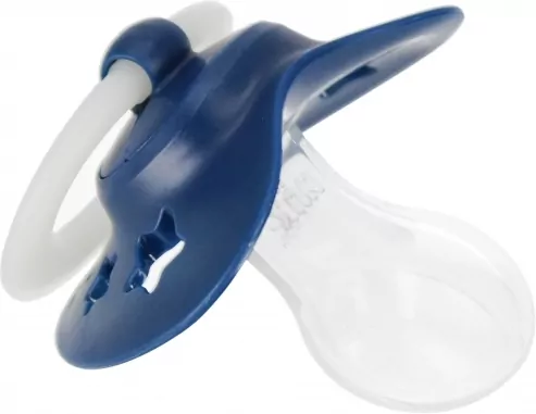 NUK. Signature Night. Smoczki. 0-6 miesięcy. Biały i niebieski - tantis.pl