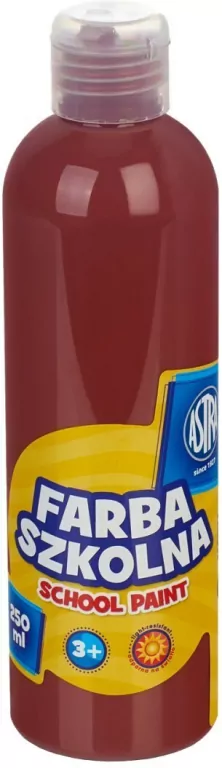 Farba szkolna naturalna tempera 250 ml brązowa - tantis.pl