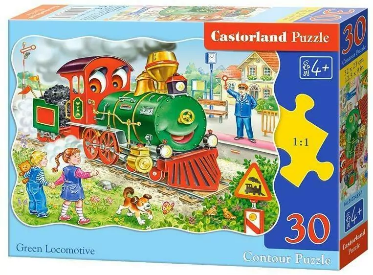 Puzzle 30. Zielony pociąg - tantis.pl