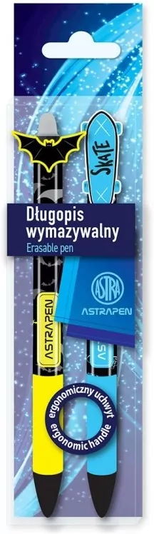 Długopis automatyczny wymazywalny. Astrapen. Oops Skate i Bats 2 szt. - tantis.pl