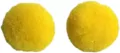 Pompony poliestrowe 10mm żółte 120szt - tantis.pl