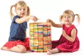 Klocki drewniane kolorowe Emma 200 sztuk 95004 Woody - tantis.pl