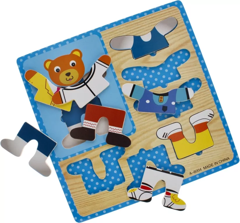 Układanka drewniana Ubieranka 8 elementów - tantis.pl