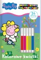 Peppa Pig. Numerkowe kolorowanki. Kolorowe kwiatki - tantis.pl