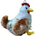PLUSZAK KURA Z GLOSEM 24CM JASNA DE - tantis.pl