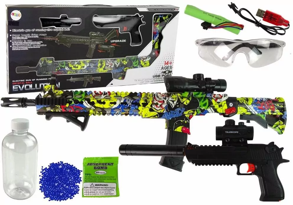 Pistolet na kulki wodne z akcesoriami - tantis.pl