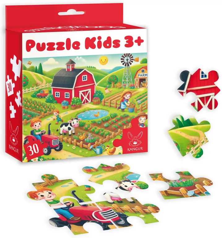 Puzzle 30 Kids Farma 3+ - tantis.pl