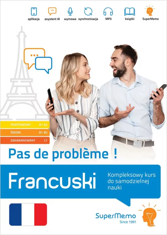 Pas de probleme! Francuski. Kompleksowy kurs A1-C1 - tantis.pl