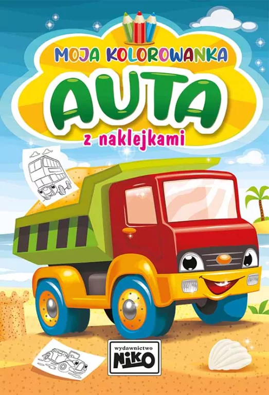 Auta. Moja kolorowanka z naklejkami - tantis.pl