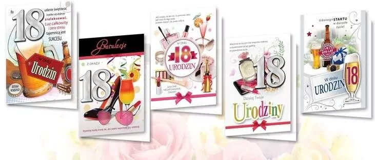 Karnet B6 z nalepkami 18stka - tantis.pl