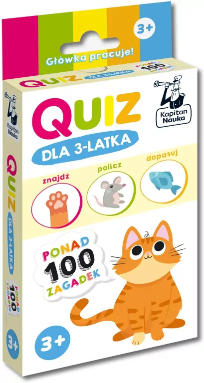 Quiz dla 3-latka. Kapitan Nauka - tantis.pl