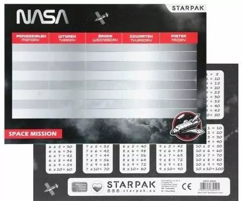 Plan lekcji z tabliczką mnożenia Nasa