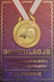 Karnet Urodziny 40 medal damskie - tantis.pl