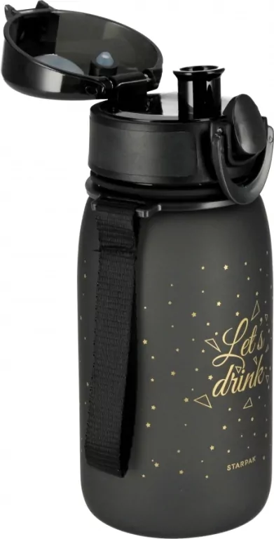 Bidon 400ml black-gold - tantis.pl