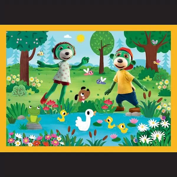 Puzzle 4w1 Trefliki na wakacjach TREFL - tantis.pl