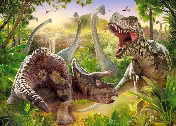 Castorland Puzzle 180. Dinosaur Battle. Walka dinozaurów - tantis.pl