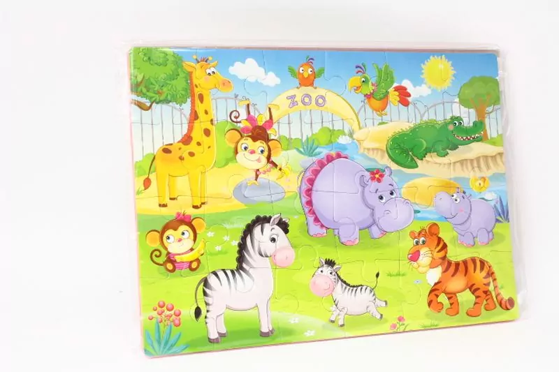Piankowe puzzle A4, Zabawne obrazki, ZOO - tantis.pl