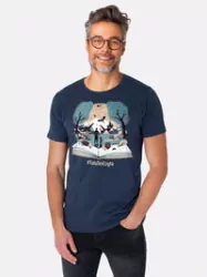 Koszulka męska. Baśniowa Kraina #TataTeżCzyta granatowa M