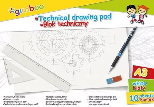 Blok techniczny a3 10 kartek - tantis.pl