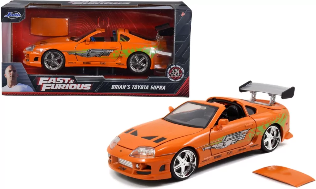 Jada F&F Toyota Supra orange 1995 1:24 - tantis.pl