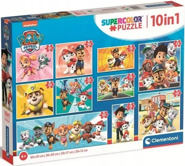Puzzle 10w1 Super Kolor Psi Patrol - tantis.pl