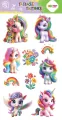 Tatuaże zmywalne Flower Unicorns HAPPY COLOR - tantis.pl
