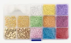 Koraliki w pudełku 11 kolorów