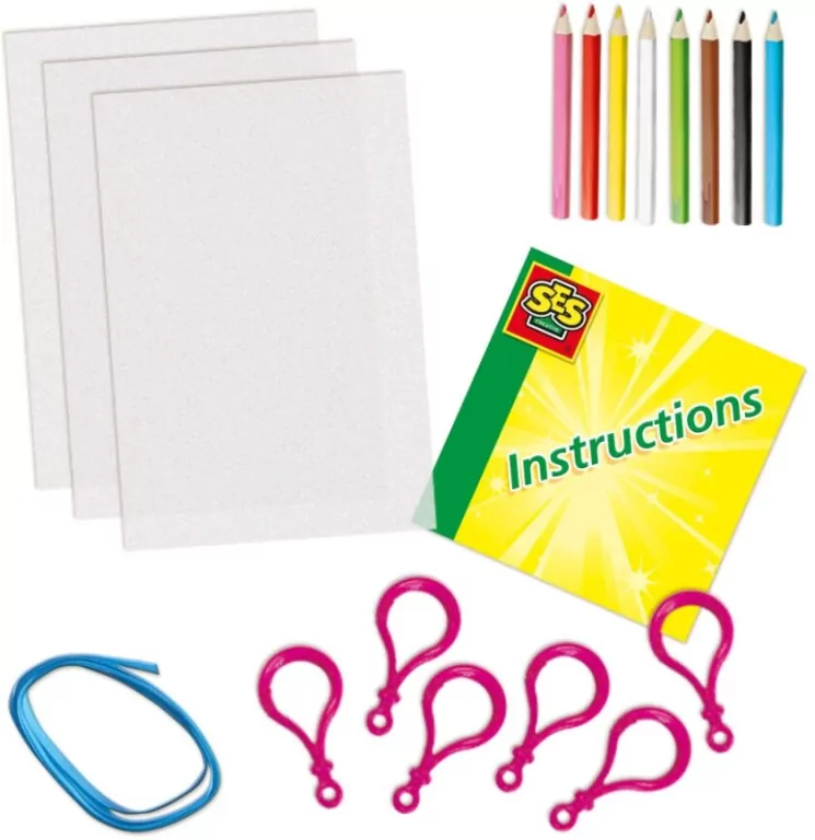 Zestaw kreatywny. Folia termokurczliwa breloki - tantis.pl