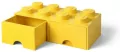 LEGO(R) pojemnik klocek z szufladami ósemka żółty - tantis.pl