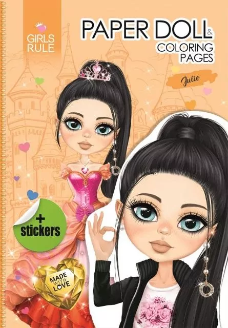 Papierowa lalka do wycinania Julie - tantis.pl