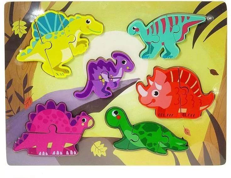 Układanka puzzle dinozaury - tantis.pl