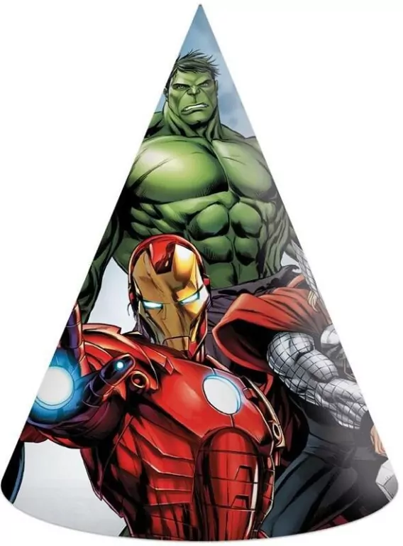 Czapeczki papierowe Avengers Infinity Stones - tantis.pl