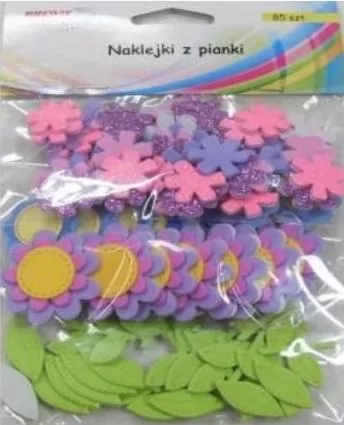 Naklejki z pianki. Kwiatki - tantis.pl