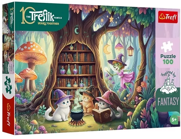 Puzzle 100 Czarodziejskie kociaki TREFL - tantis.pl