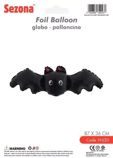 Balon Halloween Nietoperz 87x36cm - tantis.pl