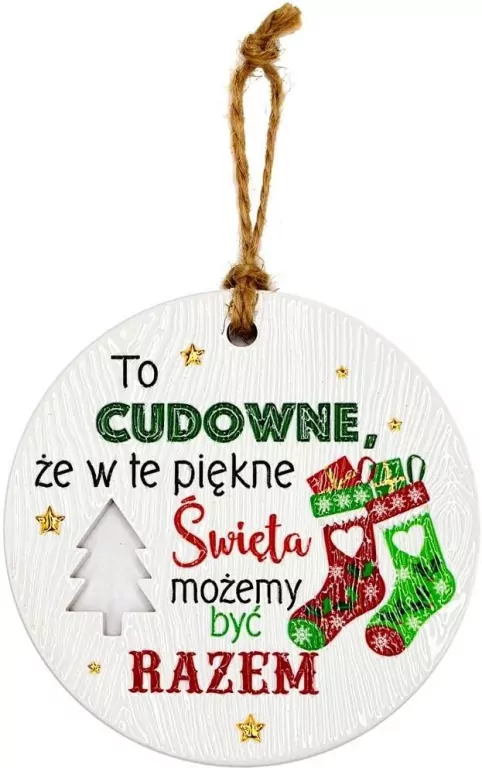 Zawieszka ceramiczna Boże Narodzenie - tantis.pl