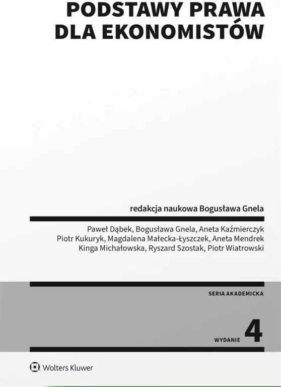 Podstawy prawa dla ekonomistów. Wydanie 4 - tantis.pl