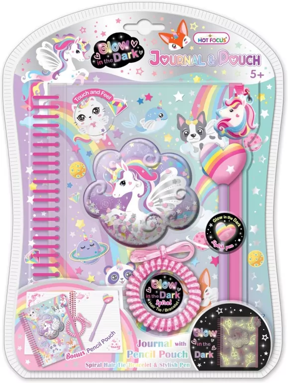 Notatnik na spirali w saszetce Jednorożec - tantis.pl