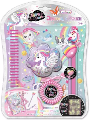 Notatnik na spirali w saszetce Jednorożec