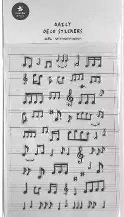 Naklejki ozdobne Muzyka Nuty - tantis.pl