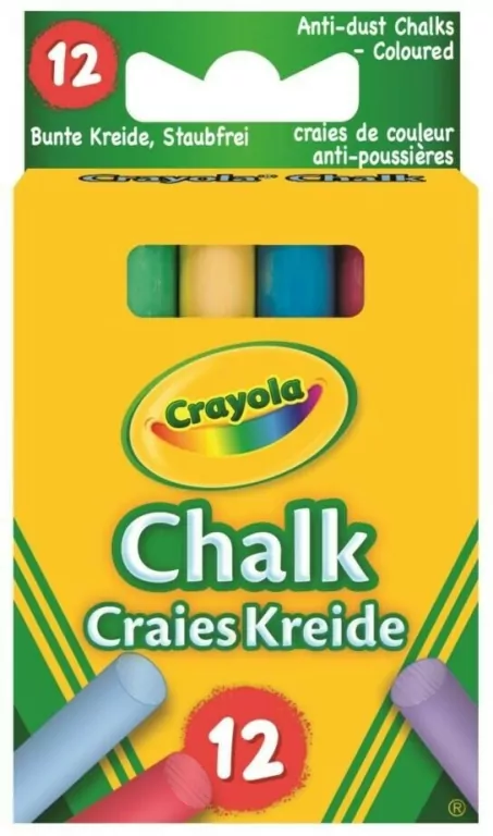 Kreda niepyląca kolorowa 12 kolorów - tantis.pl